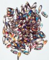 100 3x11mm Transparent Light Amethyst AB Dagger Beads